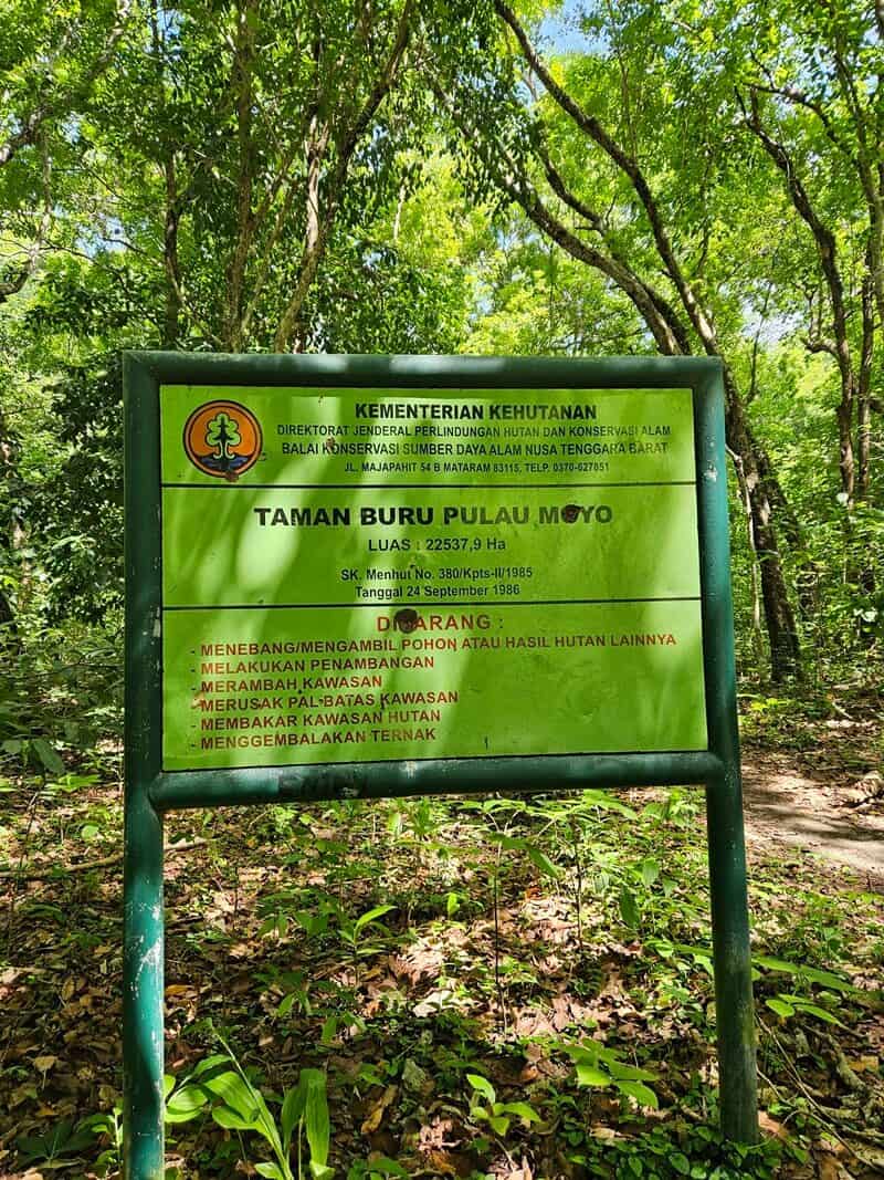 Kawasan Taman Buru Pulau Moyo