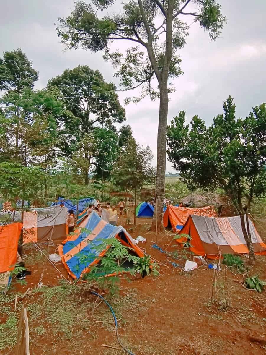 camping in the jabung village tourism park