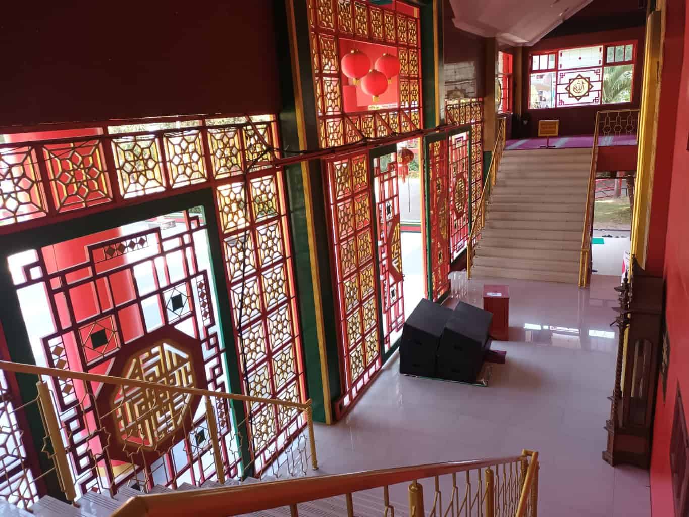 arsitektur khas china di masjid cheng hoo